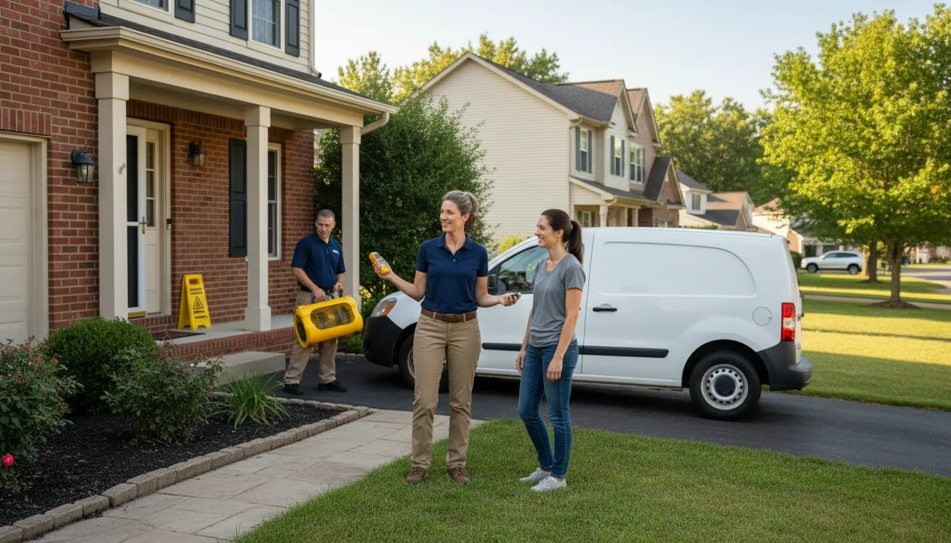 Residential water damage restoration in Scribner, NE